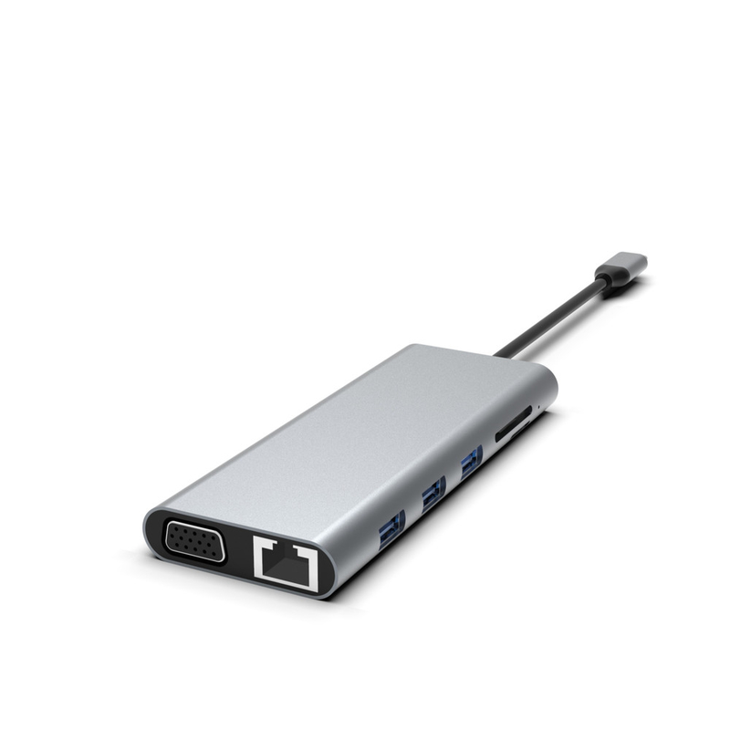 5 σε 1 USB C Hub με Ethernet USB A Rj45 Adapter Τύπος C Docking Station MacBook