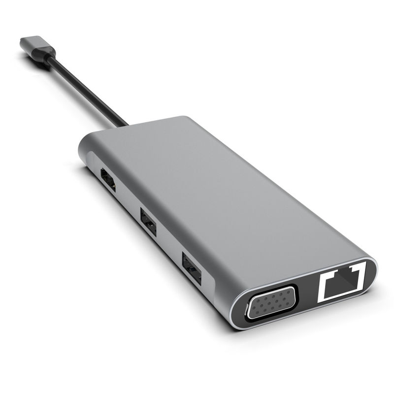 11-in-1 USB-C Hub με διπλό HDMI USB 3.0 Ethernet 3.5mm Audio για φορητό υπολογιστή Macbook