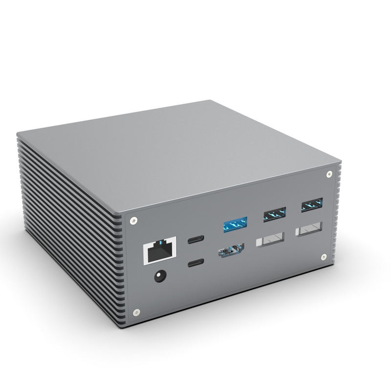 15 σε 1 Δύο σταθμοί USB C 4k 60hz Τύπος C SD 104Mb RJ45 1000M USB 3.0 για φορητό υπολογιστή
