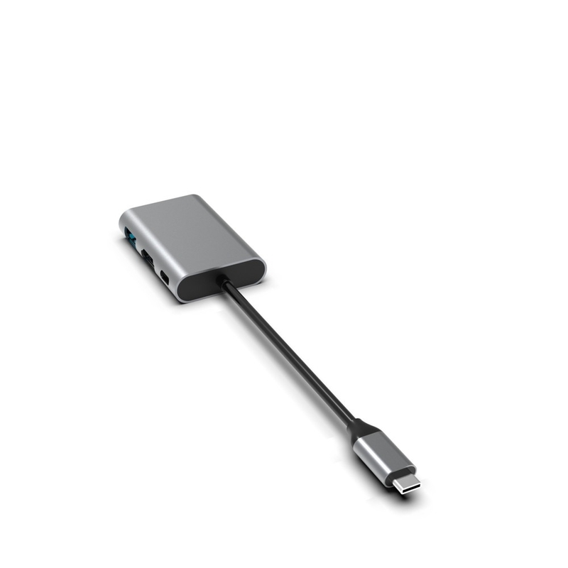 USB 3.0 σε διπλό Hdmi Adapter USB C PD 100w Μετατροπέας 4K Θύρα USB HUB 3 Θύρα