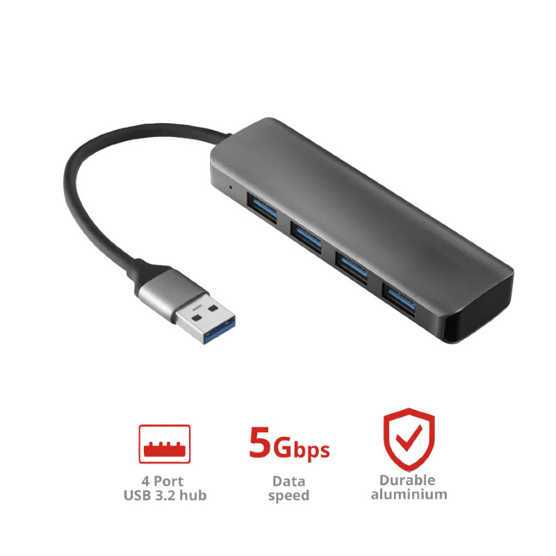 Προσαρμοστής USB A Usb C USB A 3.0x4 Hub Για ρυθμίσεις επιφάνειας εργασίας Εύκολη μεταφορά δεδομένων
