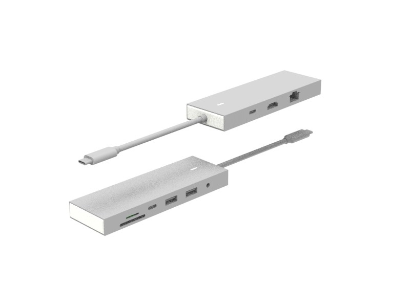 Τύπος C σε USB 3.0 Adapter USB C Hub 9 σε 1 Docking Station 4K HDMI PD Data 6 Port Τύπος C USB Hub