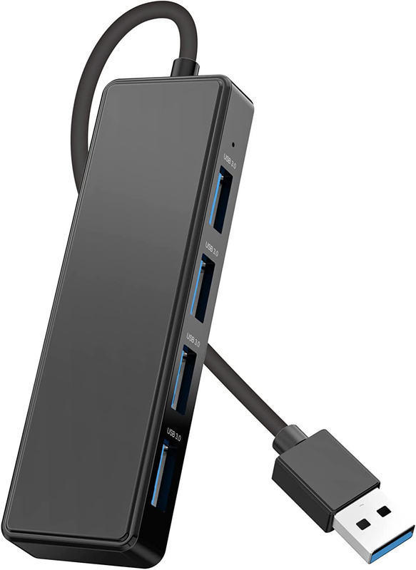 4 θύρες USB A Splitter Ultra-Slim USB Expander USB 3.0 συνδετήρες για πληκτρολόγιο ποντικιού