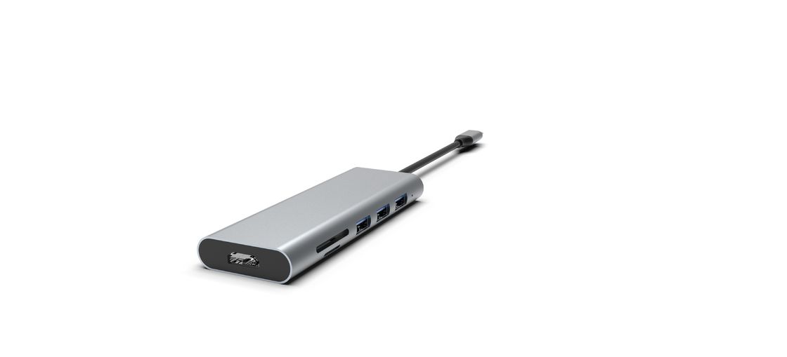 Τύπος C Adapter USB C Multiport Adapter Hub με Ethernet 4K HDMI 3 θύρες USB 3.0 100W PD συμβατό
