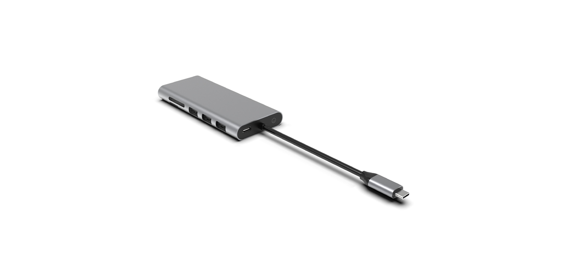 Macbook Usb A Αναπροσαρμοστής για Macbook Air 5 σε 1 Πολλαπλές θύρες 4K Usb Τύπος C Slim 3.0