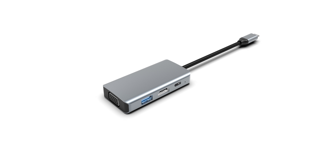 Όλο σε ένα σκληρό δίσκο 4 σε 1 USB C 4 σε 1 Multiport Adapter Hub επέκταση Laptop Docking Station Τύπος C σε HDMI USB 3.0 PD