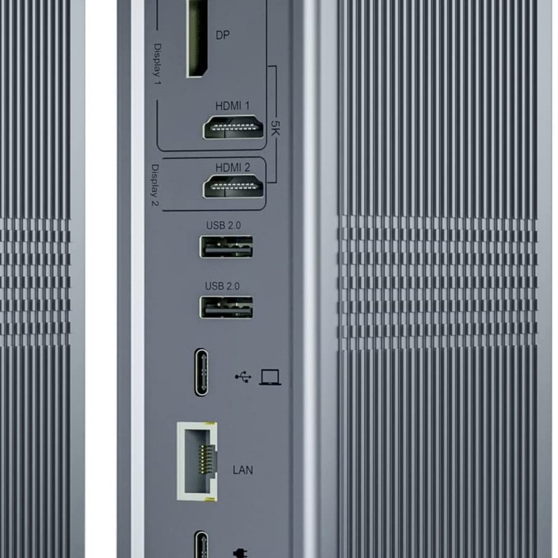 18 σε 1 Thunderbolt USB C Docking Station Πολλαπλή USB Hub ΔείκτηςLink 4K HDMI