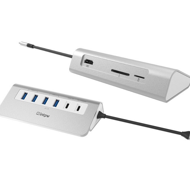 9 IN 1 USB C HUB Docking Station με USB 3.0 HDMI αναγνώστης κάρτας για φορητούς υπολογιστές