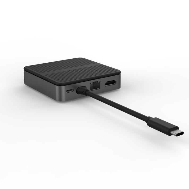Τύπος C Square 9 σε 1 USB C HUB HD 4K Τύπος C Docks RJ45 PD 100W 3xUSB 3.0 Docking Sta