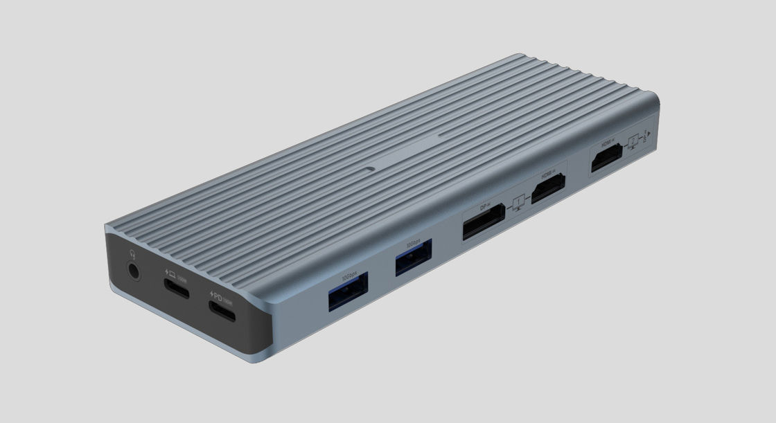 USB 3.1 τύπου C έως 9 θύρες USB3.0 Hub με Gigabit Ethernet RJ45 Lan Port Adapter Gray