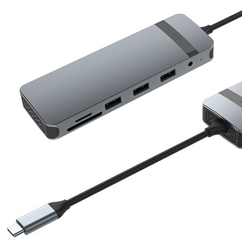 10 σε 1 USB C Dock USB Hub με 4K HDMI USB C σε USB Multiport Adapter για φορητό υπολογιστή και φορητό