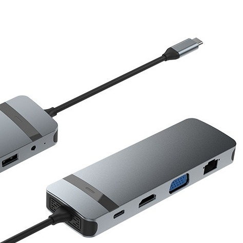 10 σε 1 USB C Dock USB Hub με 4K HDMI USB C σε USB Multiport Adapter για φορητό υπολογιστή και φορητό