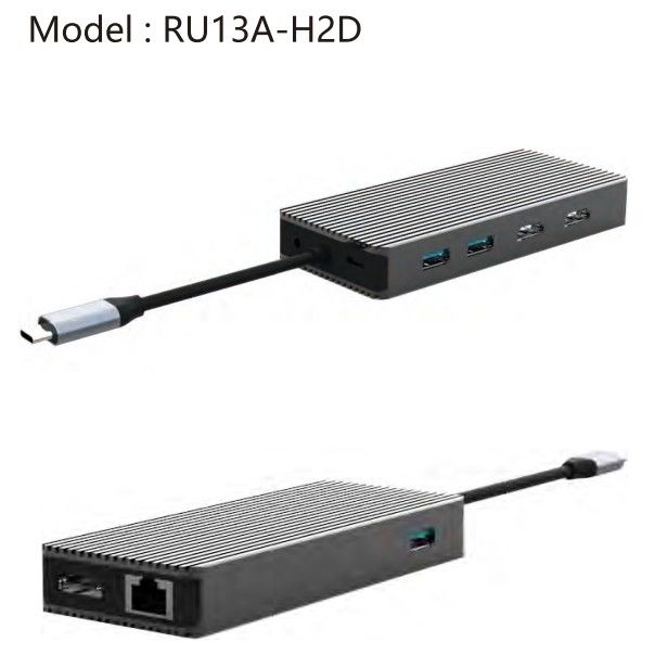 9 σε 1 Gigabit Ethernet USB C hub προσαρμογέα με 4K HDMI DP θύρα για laptop Macbook