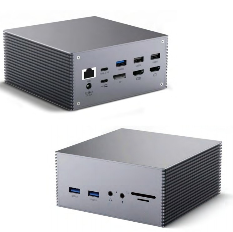 16 σε 1 Desktop Pc USB C Docking Station Παγκόσμιο Windows MacOS 3,5mm Audio Jack