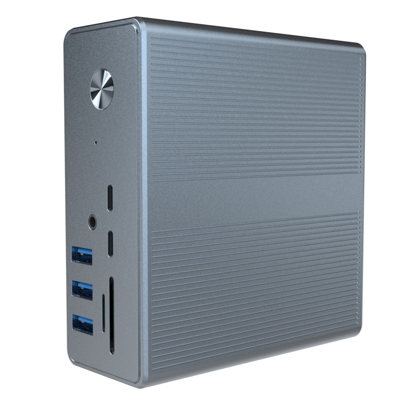 18 σε 1 Thunderbolt 3 Δύο οθόνες Docking Station Hdmi Mac Για USB C Laptop Docking Station Παγκόσμιο