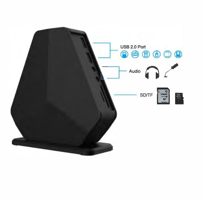 Σταθμός φόρτισης επιφάνειας εργασίας USB C Σταθμός αποσύνδεσης Gigabit Ethernet Σταθερή καλωδιακή σύνδεση έως 1Gbps