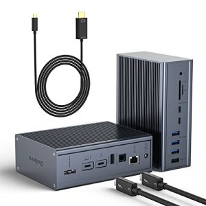 18 θύρες Thunderbolt Docking Station 2 HDMI Dock Hub Για συμβατότητα οθόνης HDMI 8K/4K