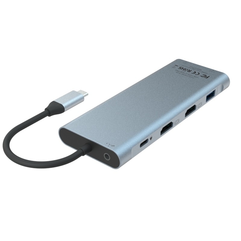 11 σε 1 USB τύπου C Πολυλειτουργικός προσαρμογός Hub για φορητό υπολογιστή και κινητό τηλέφωνο