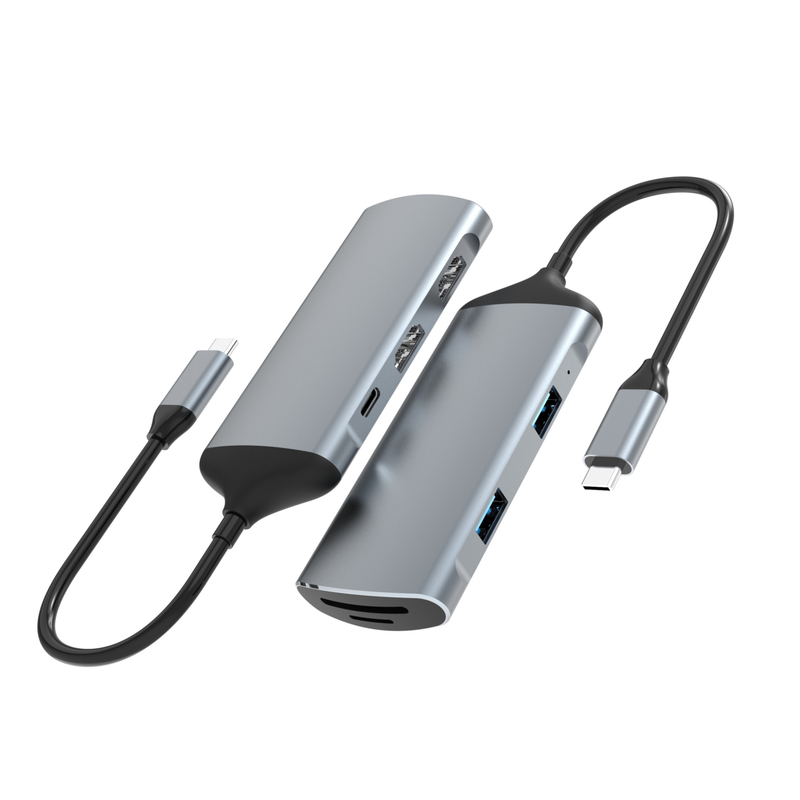 9 σε 1 DisplayLink Docking Station Usb C με Ακουστική Θύρα για Λάπτοπ Πικ Νοτμποκ