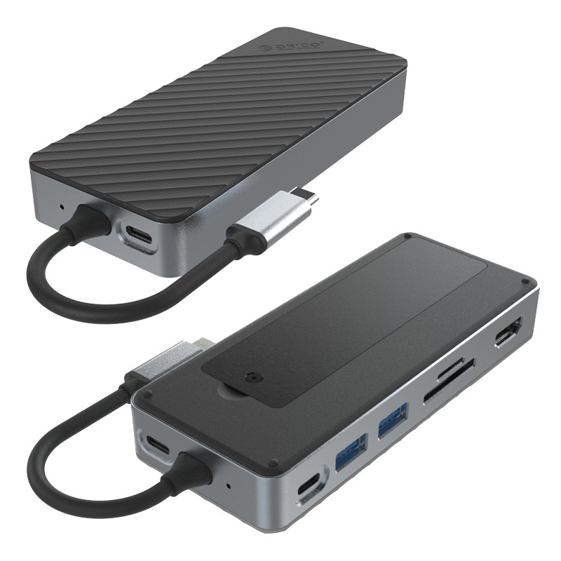 Δείκτης σύνδεσης Thunderbolt Dock USB C Docking Station με μαγνητική θήκη 10Gbps Ταχύτητα μετάδοσης για SSD NVMe
