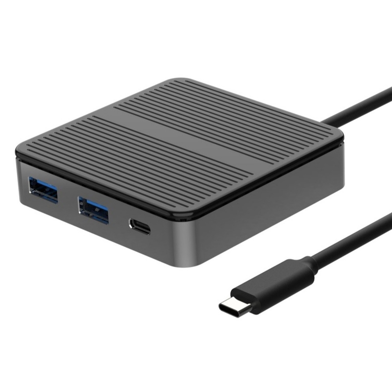 Διάμετρος μαύρο USB C σε USB προσαρμογέα Mac 6 σε 1 USB C σε USB A Hub προσαρμογέα OTG προσαρμογέα