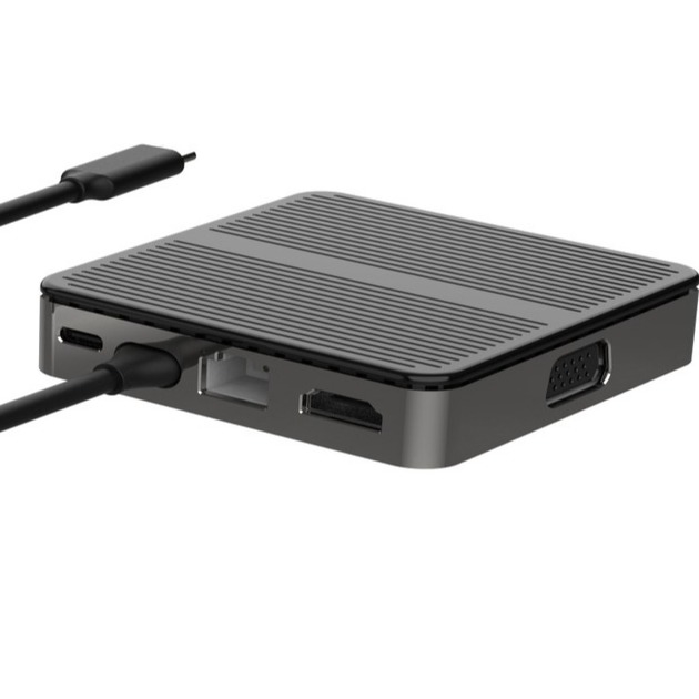 Διάμετρος μαύρο USB C σε USB προσαρμογέα Mac 6 σε 1 USB C σε USB A Hub προσαρμογέα OTG προσαρμογέα