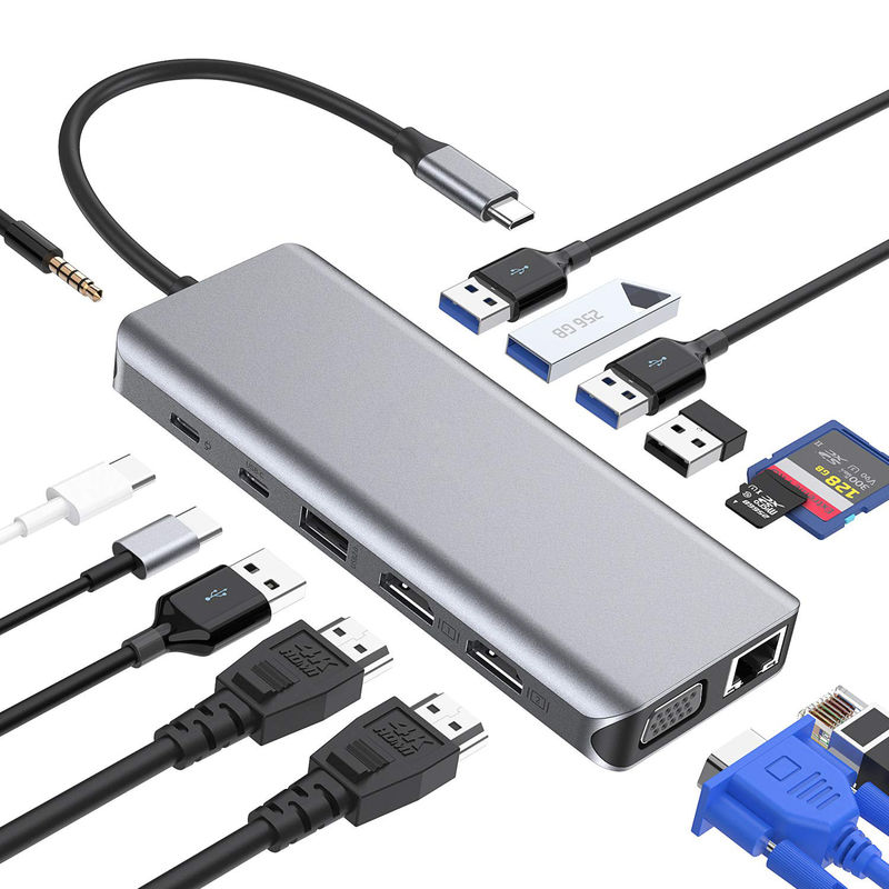 USB 3.0 Hub επέκταση τύπου A αρσενικό προς θηλυκό καλώδιο δεδομένων με USB C Hub ισχύος επιπλέον μακρύ