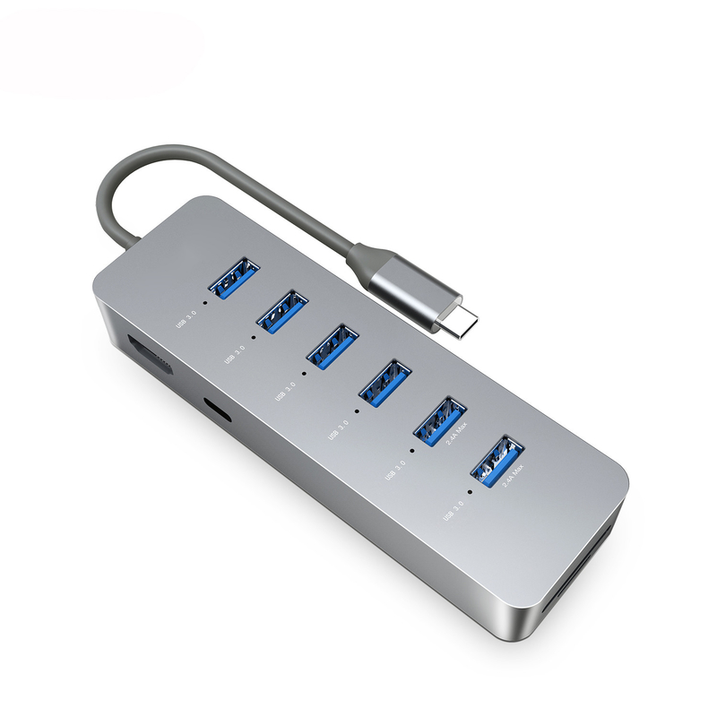 10gbps Usb C Hub Usb 3.0 Splitter Usb A Expander Πορτοφόλι Πολλαπλών Πορτών Data Hub Για Λάπτοπ Imac Pro