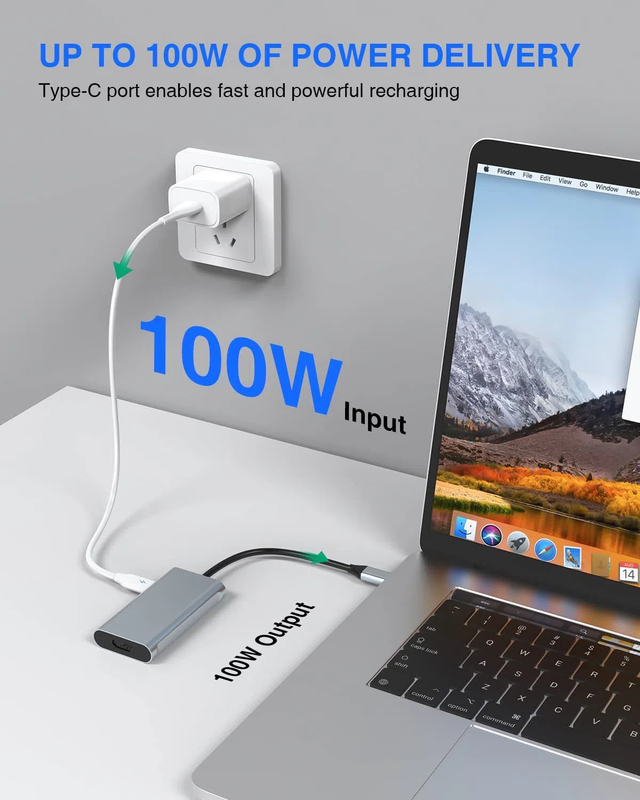 4 σε 1 USB C προσαρμογέα διπλή HDMI προς USB3.0 θόρυβος θύρες
