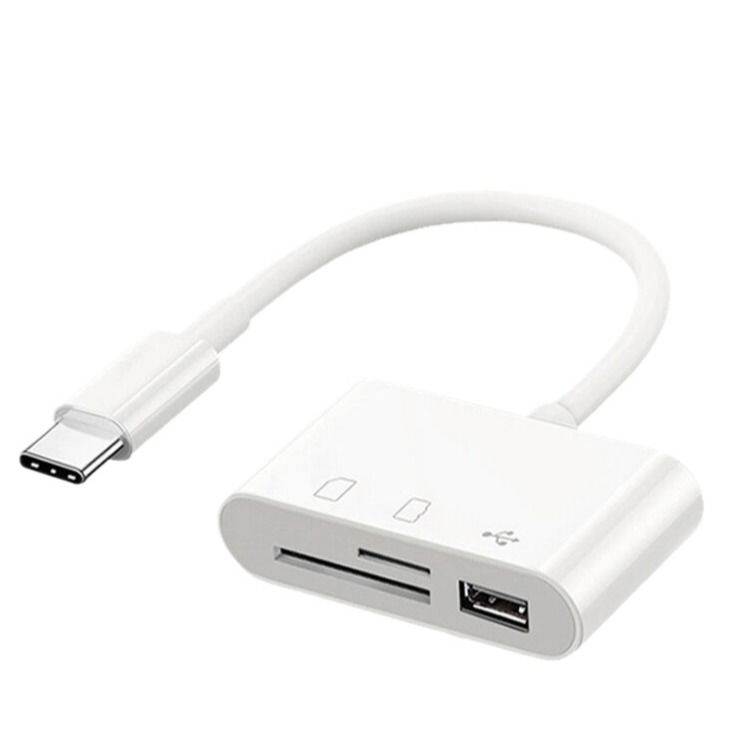 Διαβάτης κάρτας SD με Macbook USB C Διαβάτης κάρτας SD Αναπροσαρμοστής κάρτας μνήμης Διαβάτης κάρτας μνήμης με SD MicroSD USB 3 θύρα Για iPhone