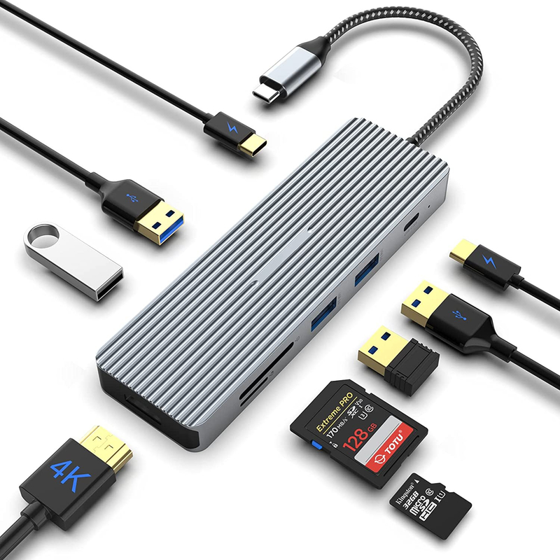 Σταθμός υποσύνδεσης USB-C Hub Hdmi Δύο προσαρμογείς οθόνης για σταθμό υποσύνδεσης φορητών υπολογιστών