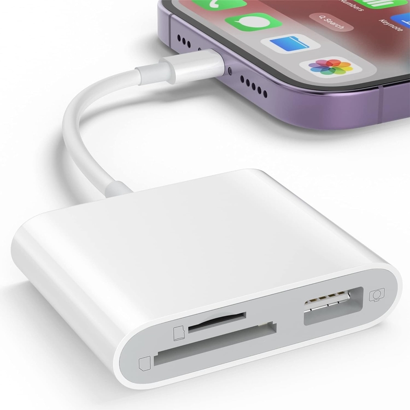 3-σλοτ USB τύπου C σε προσαρμογέα κάρτας Compact Flash Micro SD Card Reader Για MacBook Pro