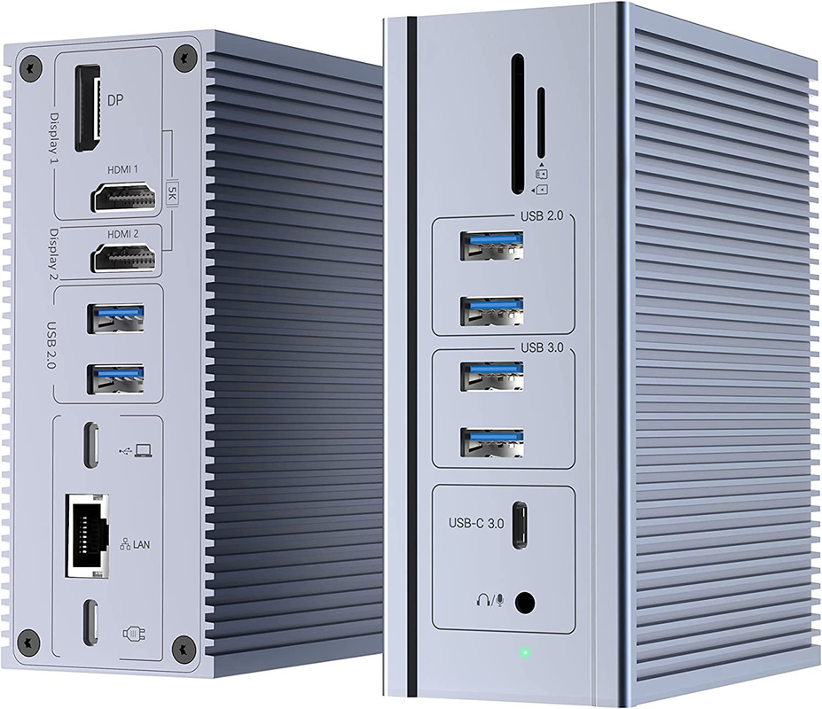 16 σε 1 Thunderbolt 4 Docking Station Δύο οθόνες 4K 60HZ MacBook Windows USB HUB
