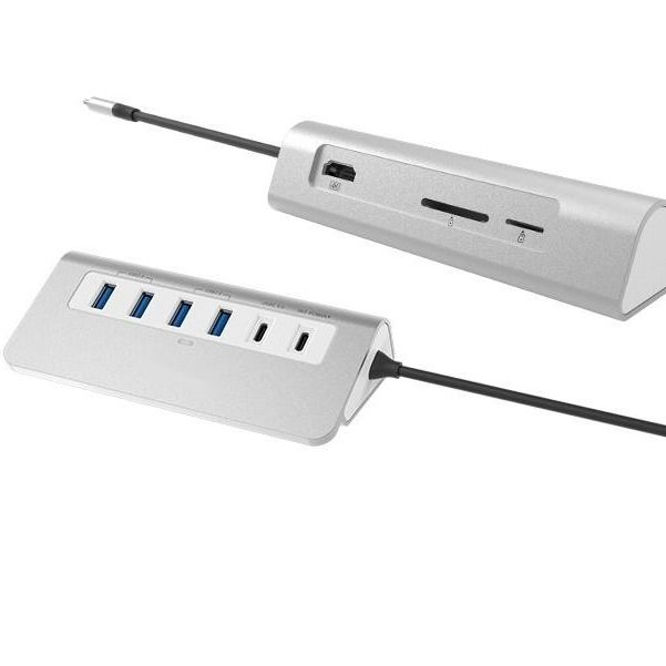 10 σε 1 USB C Hub HDMI USB 3.0 SD/TF αναγνώστης κάρτας για φορητό MacBook και επιτραπέζιο υπολογιστή