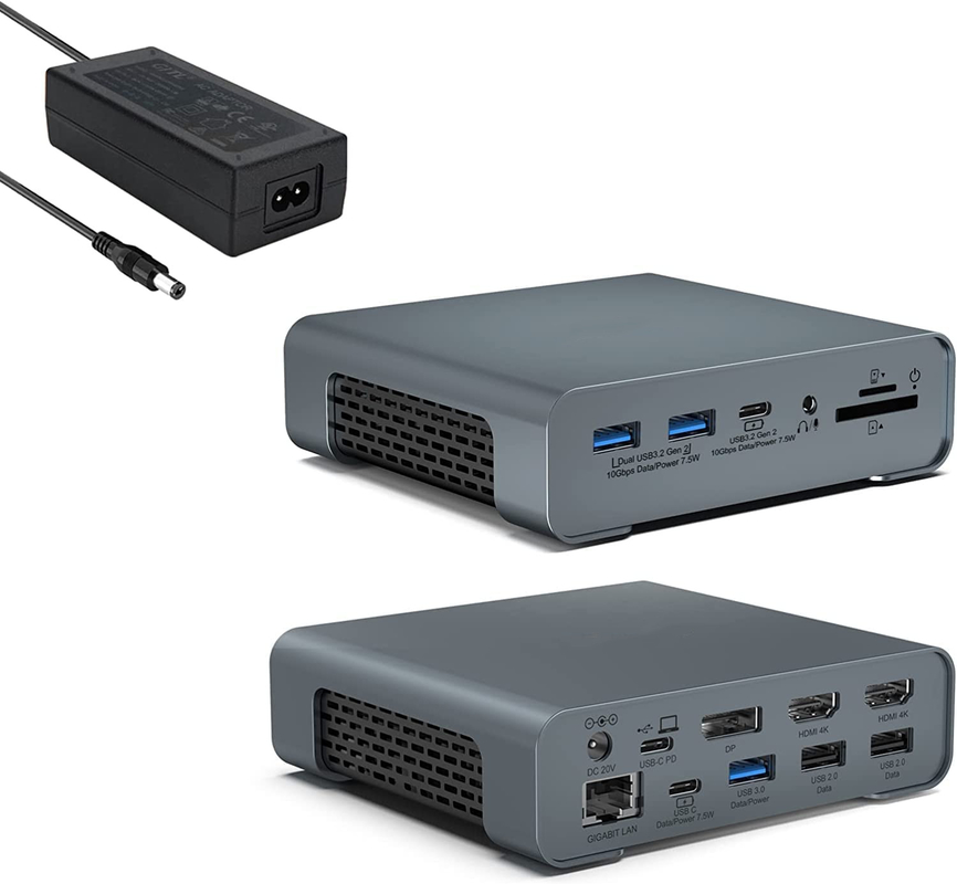 Δοκιμαστική USB Hub Adapter USB Type-C 4K 60hz Monitor HDMI Ethernet RJ45 Σταθμός αποσύνδεσης