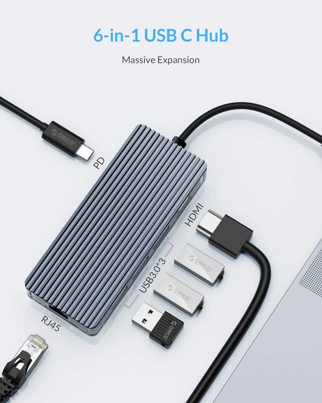 Εύκολο ασημένιο USB C Docking Station με Displaylink IC και θύρες USB 3.0