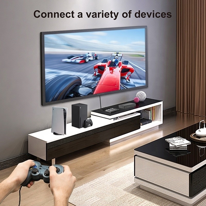 8K HDMI Switch 3 In 1 Out Υποστήριξη 3 HDMI Input 8K 60Hz 4K 120Hz Προηγμένη τεχνολογία