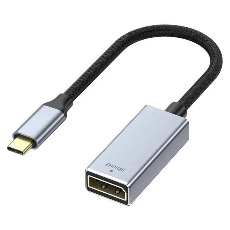 PVC Jacket Άντρας-Γυναίκα USB Τύπος C για την οθόνη Δείκτης Adapter καλώδιο για 8K 60Hz βίντεο ήχο