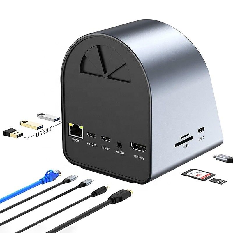 USB 3.1 10 σε 1 Type-C Multiport Docking Station Hub με Gigabit Ethernet και 4K HD HDMI