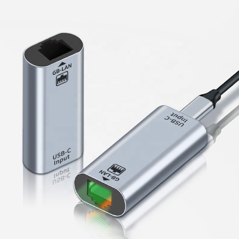 Διάτακτη θύρας USB C από θηλυκή σε θύρα Ethernet 10/100/1000 Mbps Ταχύτητα για γρήγορη σύνδεση δικτύου