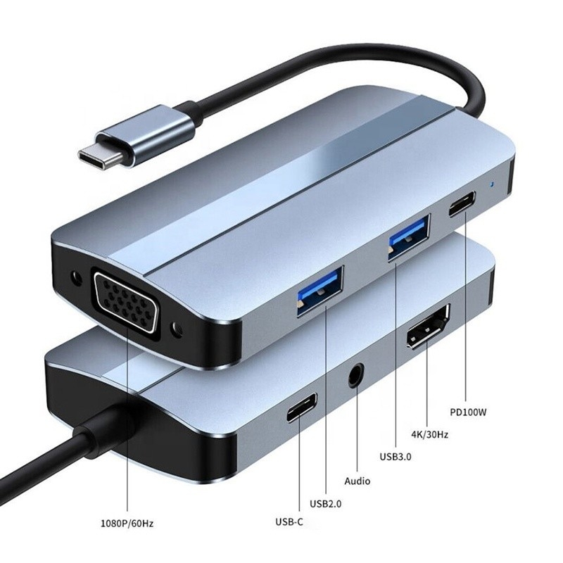 11 σε 1 USB-C Hub Τύπος-C προς HDMI USB3.0 USB2.0 SD TF Adapter Hub με αναγνώστη καρτών