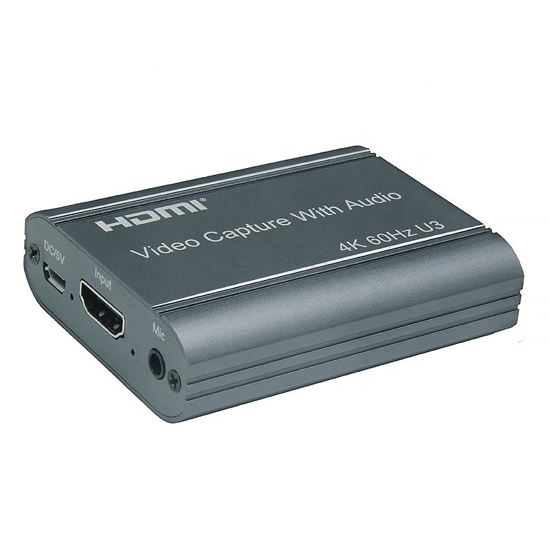 Επαγγελματική κάρτα λήψης βίντεο 4K 60Hz HDMI σε USB3.0 με έξοδο ήχου και USB 3.0