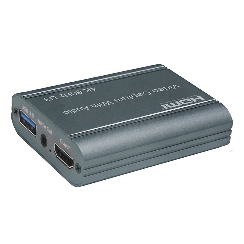 Επαγγελματική κάρτα λήψης βίντεο 4K 60Hz HDMI σε USB3.0 με έξοδο ήχου και USB 3.0