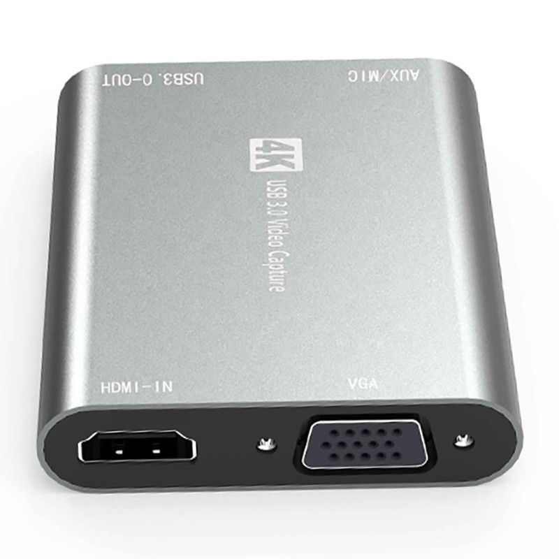 USB 3.0 HDMI Video Capture DVR Card Box με μικρόφωνο VGA Loop Out για την κάμερα υπολογιστή Xbox
