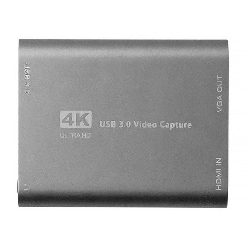 USB 3.0 HDMI Video Capture DVR Card Box με μικρόφωνο VGA Loop Out για την κάμερα υπολογιστή Xbox