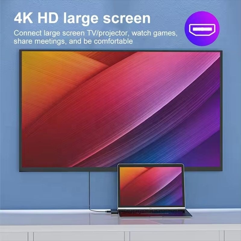 USB Type C 7-In-1 Multiport Dock Hub Adapter με έξοδο HDMI USB 3.0 USB 2.0 SD/TF PD