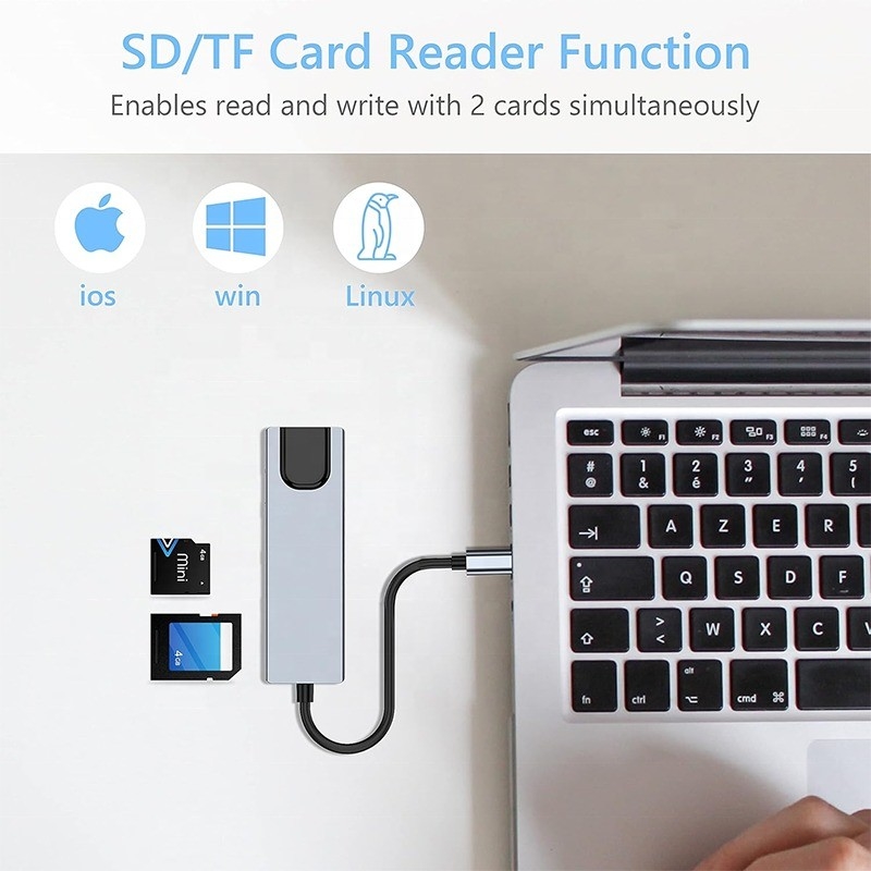 Άσπρος σταθμός ασύρματης σύνδεσης USB C PD για λειτουργία φόρτισης φορητών υπολογιστών