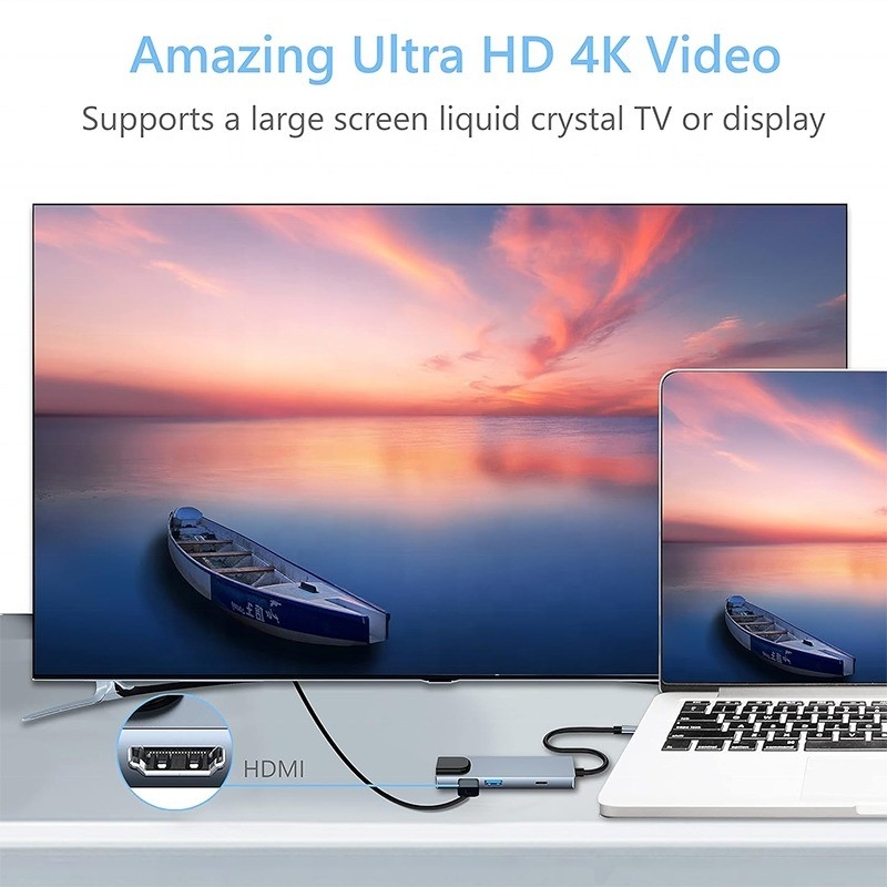 Άσπρος σταθμός ασύρματης σύνδεσης USB C PD για λειτουργία φόρτισης φορητών υπολογιστών