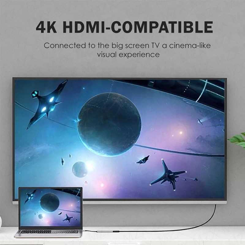 6-σε-1 Multiport Laptop Docking Station με 4K HD HDMI HDTV USB 3.0 SD TF Card Reader