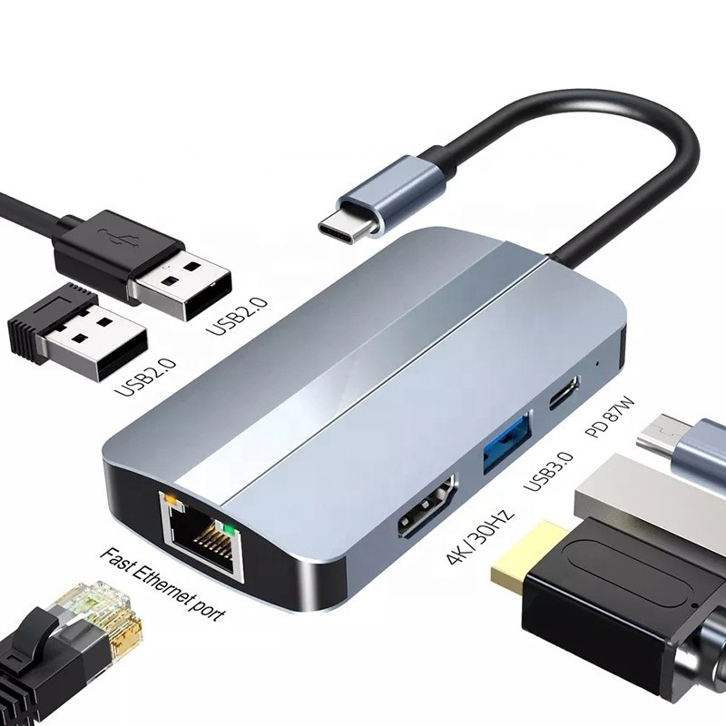 12-In-1 USB C Adapter OEM Multiport Hub με 4K HDMI USB 3.0 RJ45 Lan Ethernet